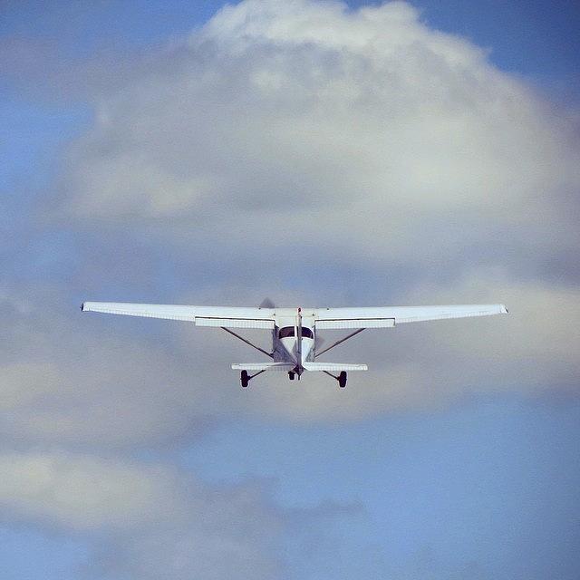 Cessna Photograph - Departure Off Of Rwy 1 At Kent State by Harrison Miller