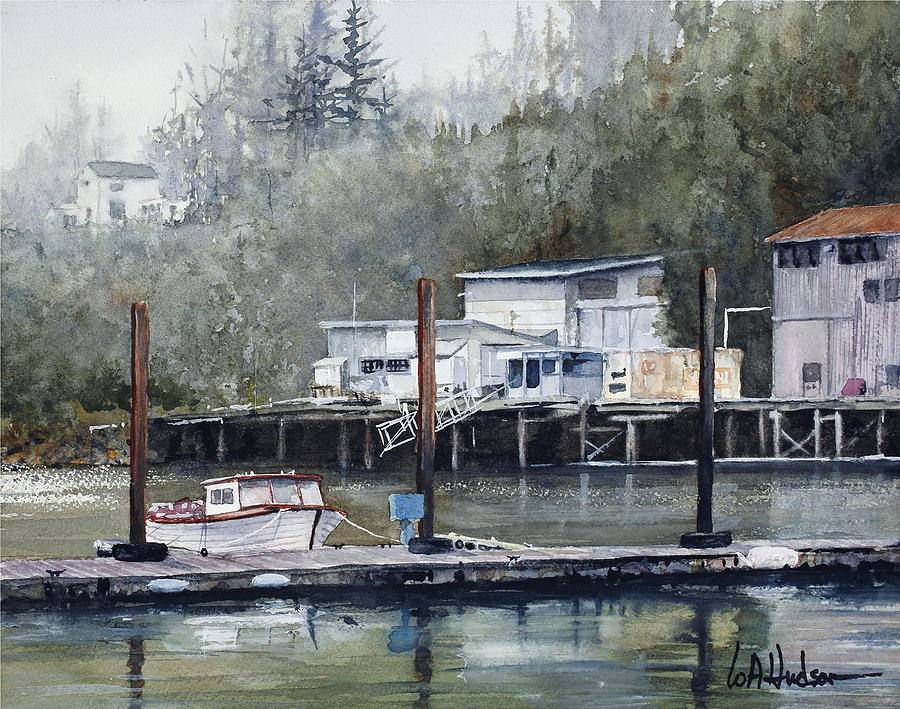 Depoe Bay Painting by Bill Hudson
