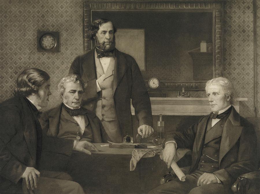 Deputation Of Royal Society To Faraday Photograph by Royal Institution Of Great Britain / Science Photo Library