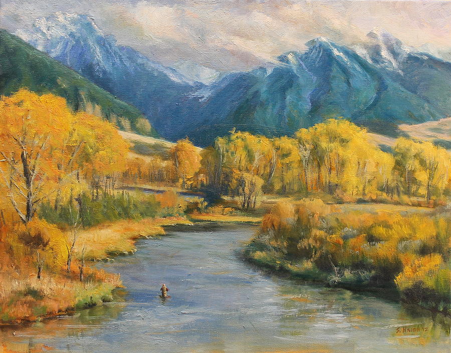 DePuys Spring Creek Painting by Steve Haigh