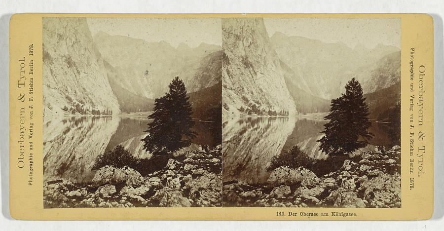 Der Obersee Am Konigssee, Germany, Johann Friedrich Stiehm Drawing by ...