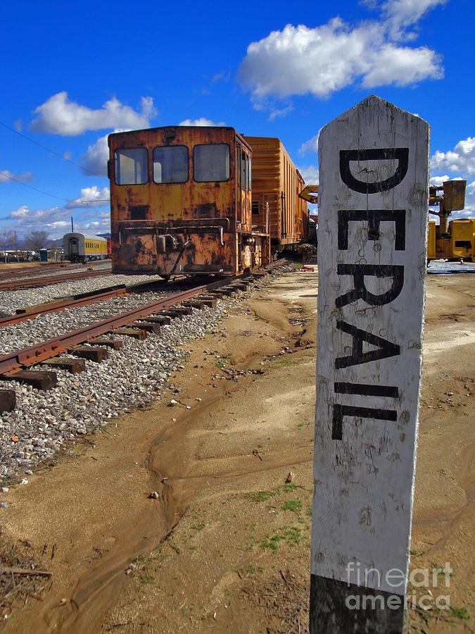 Train Photograph - Derailed by Gregory Dyer
