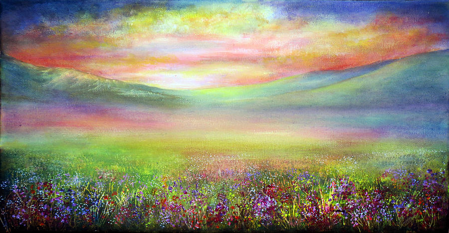 Nature Painting - Derbyshire Dream by Ann Marie Bone