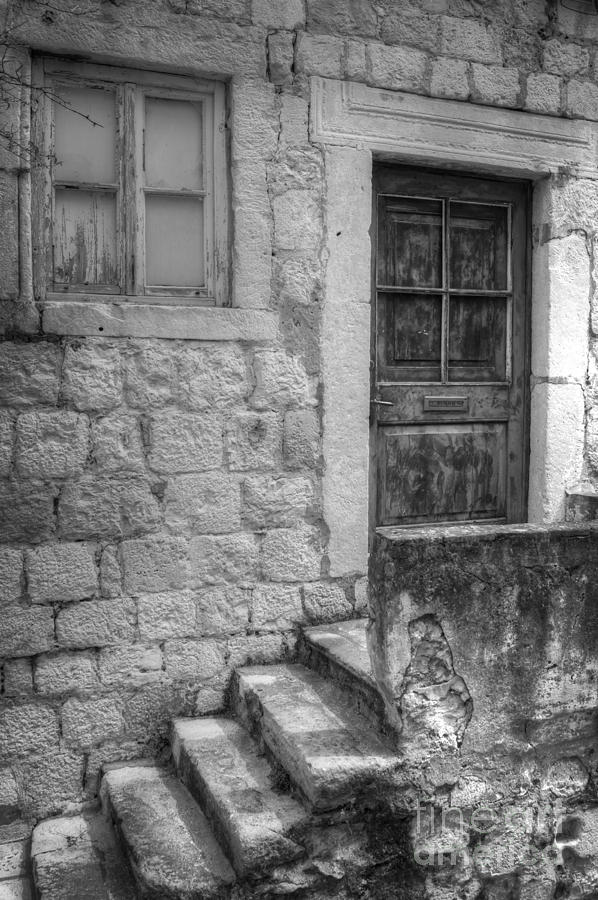 Derelict Dubrovnik House Photograph by David Birchall