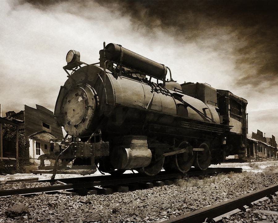 Derelict Locomotive Photograph by Timothy Bulone