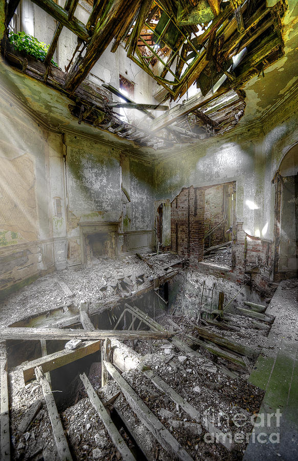 Vintage Photograph - Derelict Room by Svetlana Sewell