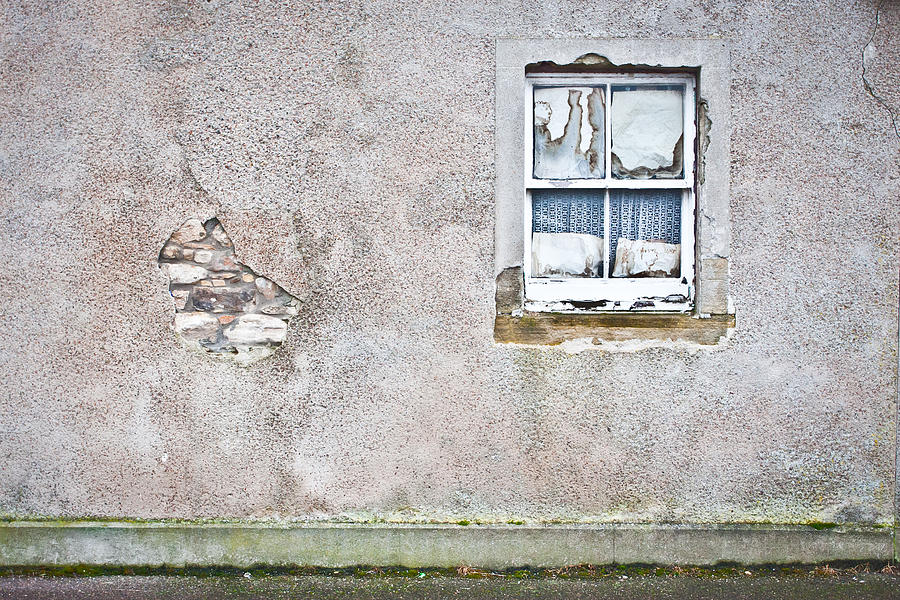 Architecture Photograph - Derelict window by Tom Gowanlock