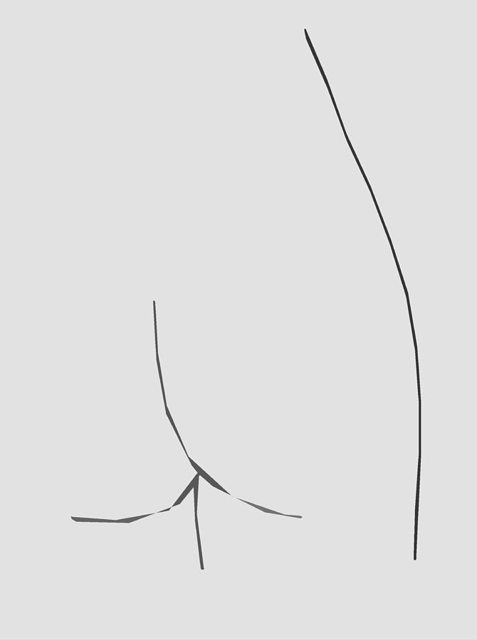 Derriere  Drawing by J C