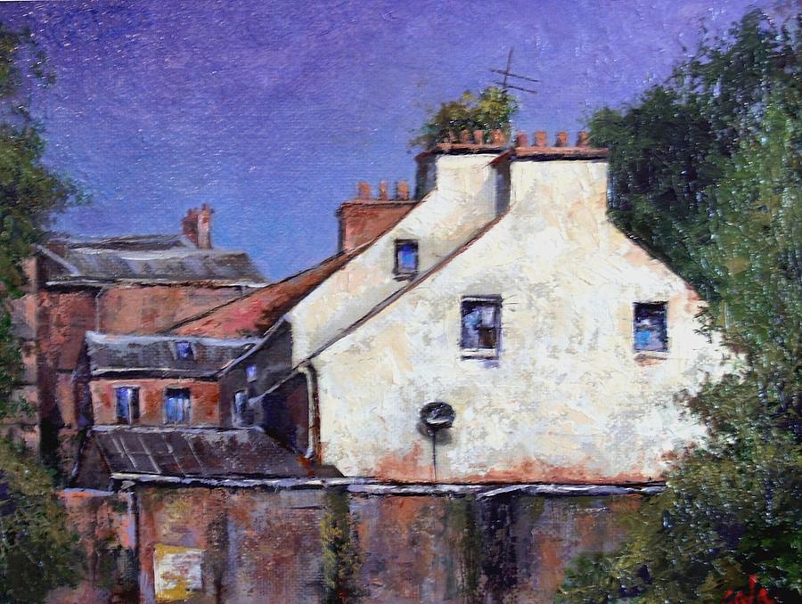 Irish Painting - Derry Gables by Jim Gola Irish Painting - Derry Gables by Jim Gola