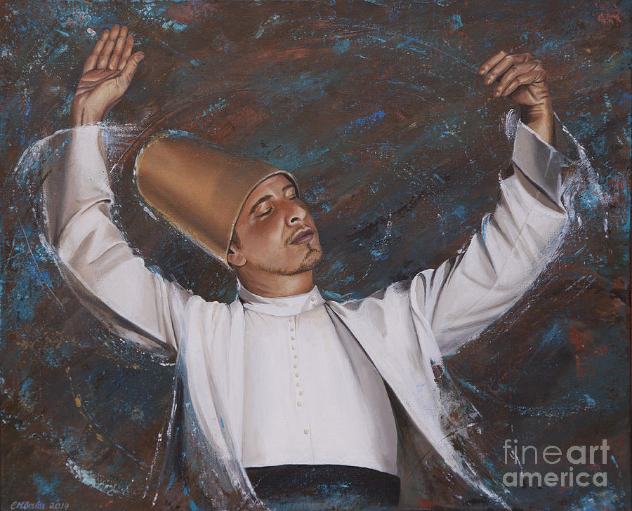 Dervish in bronze Painting by Carol Bostan