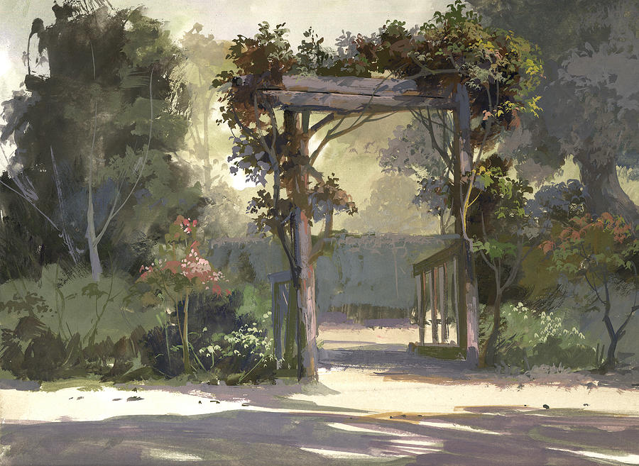 Descanso Gardens Painting by Michael Humphries