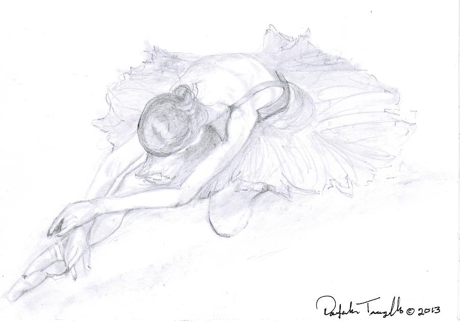 Dancer Drawing - Descanso by Natalie Trujillo