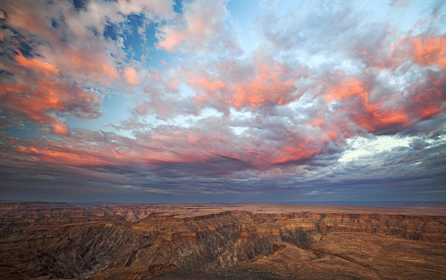 Desert And Fish River Canyon Namibia Photograph by Vincent Grafhorst