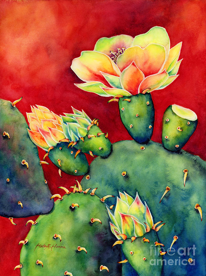 Desert Bloom Painting by Hailey E Herrera