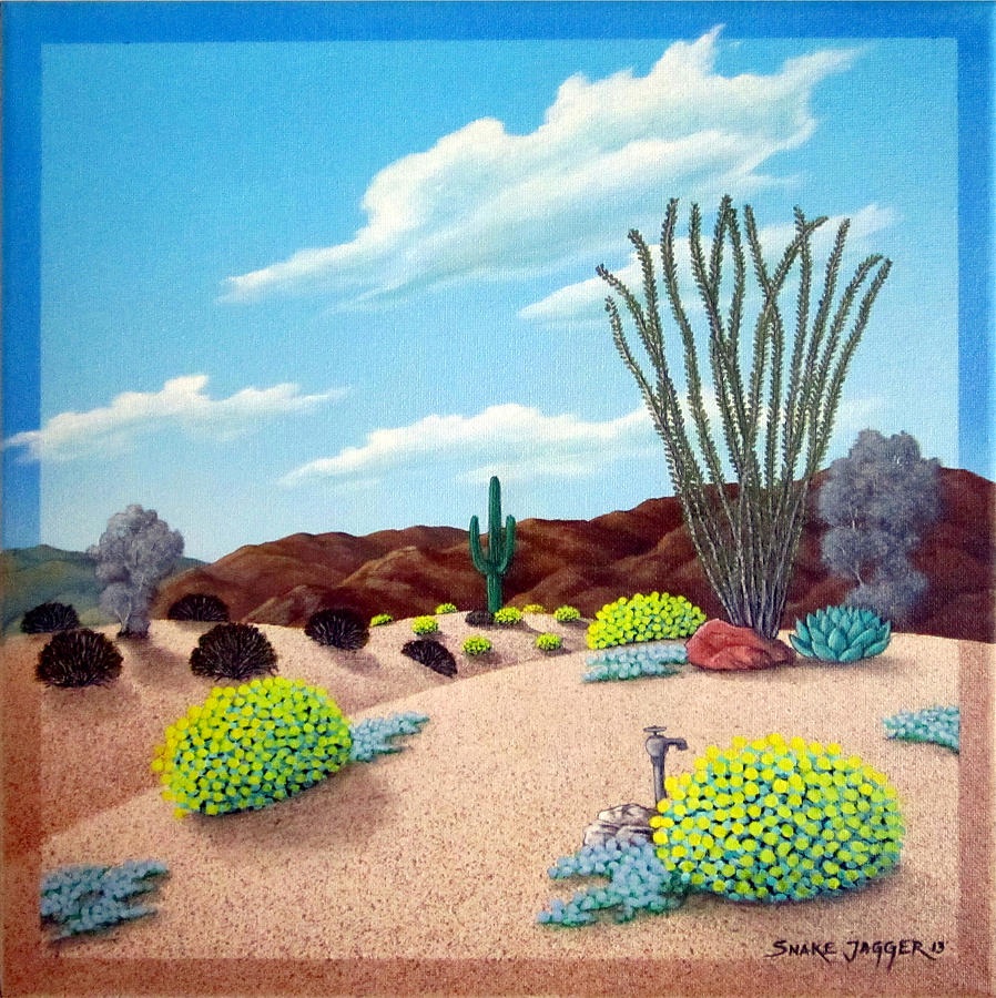 Nature Painting - Desert Breeze by Snake Jagger