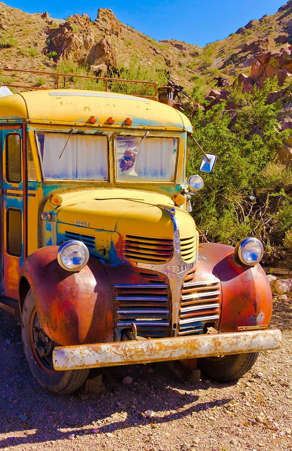 Desert Bus Photograph by Wayne Vedvig | Fine Art America