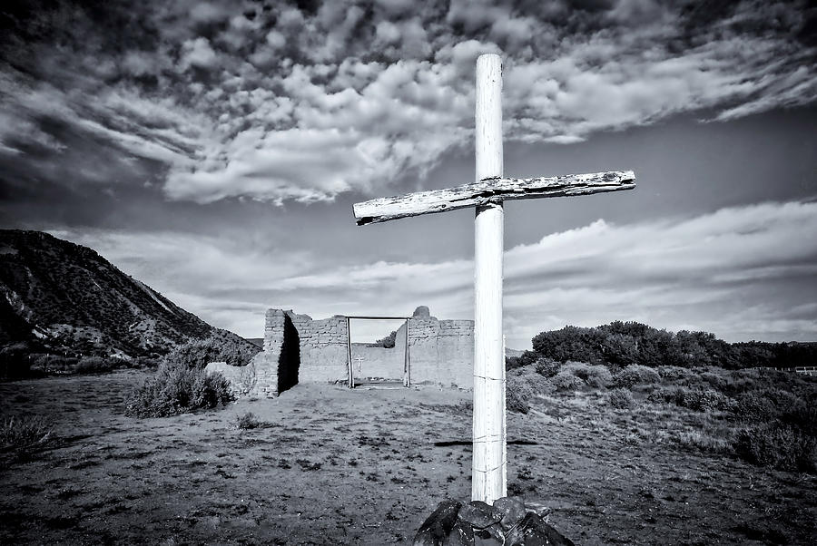 Desert Cross Photograph by Ghostwinds Photography