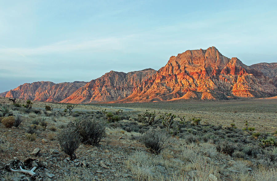 Mountain Photograph - Desert Daybreak by Lawrence Pray