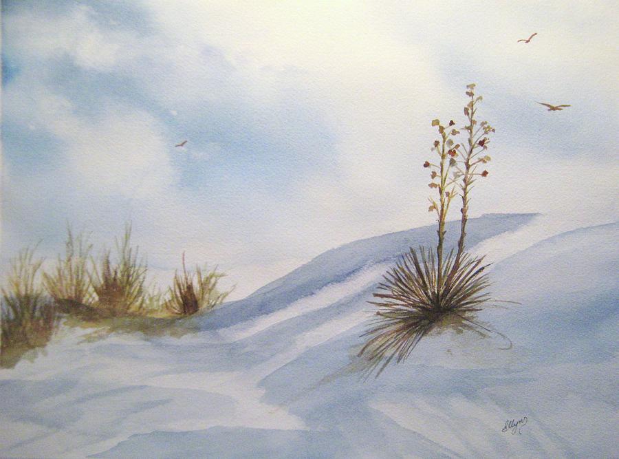 Desert Dunes Painting by Ellen Levinson