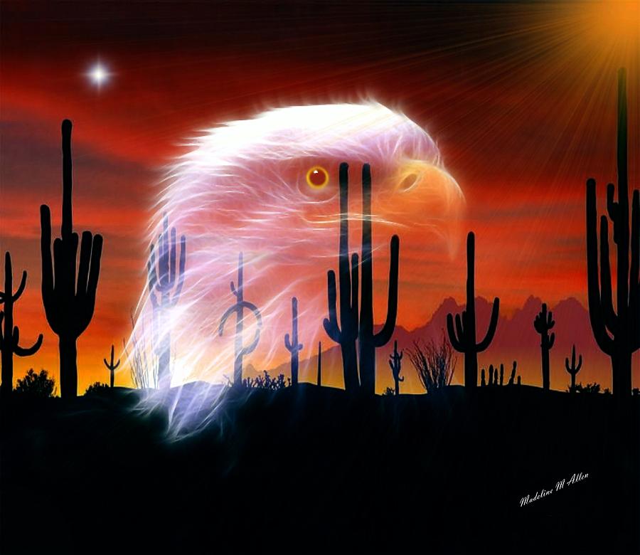 Desert Eagle Digital Art by Madeline Allen - SmudgeArt | Fine Art America