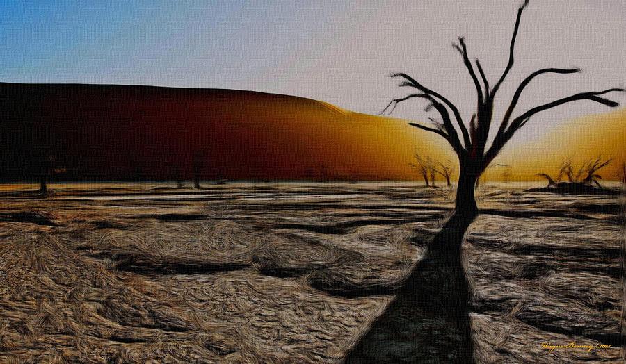 Desert Floor Painting by Wayne Bonney