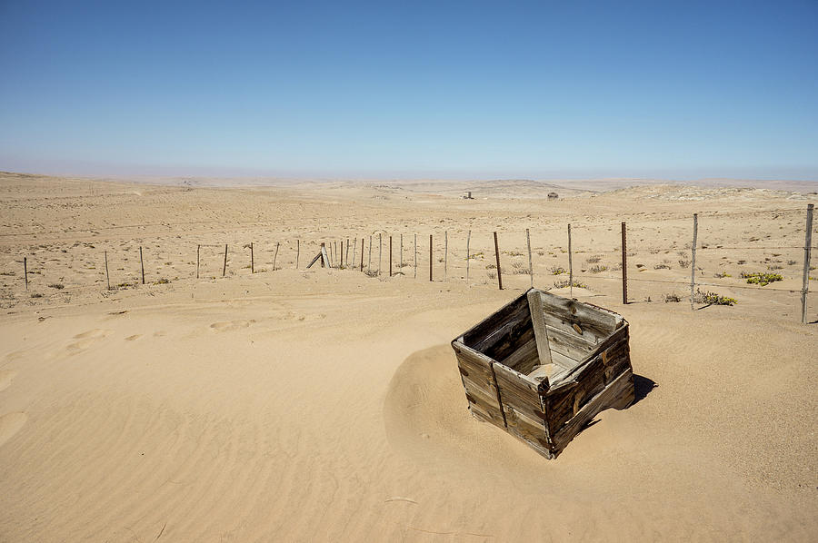 Desert Landscape And A Box Photograph by Taken By Chrbhm