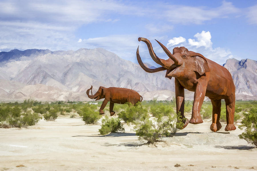 Desert Mastadon Digital Art by Photographic Art by Russel Ray Photos