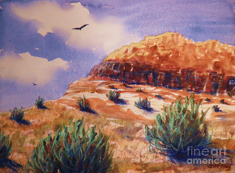 Desert Mesa Painting by Suzanne McKay
