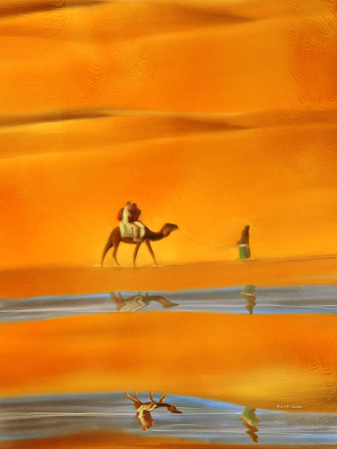Desert Mirage Painting by Angela Stanton