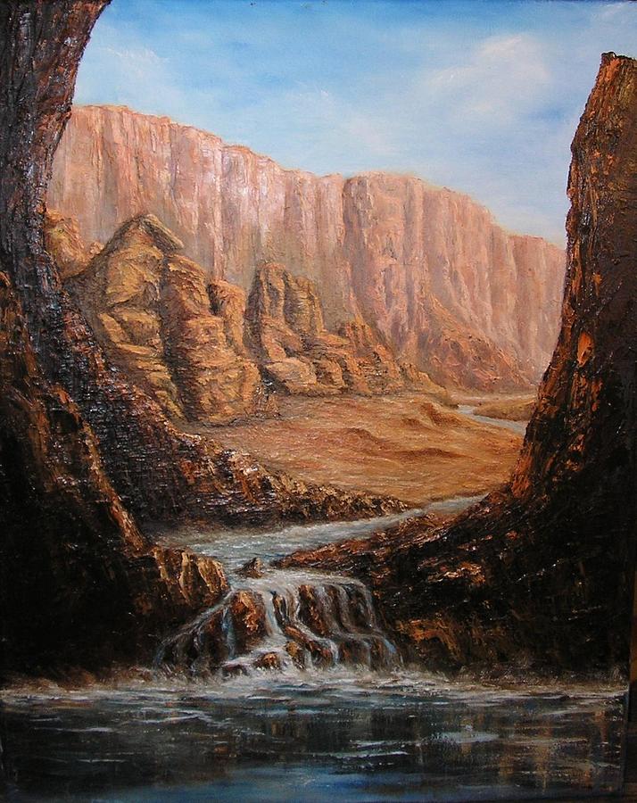 Desert Oasis Painting by Affordable Art Halsey