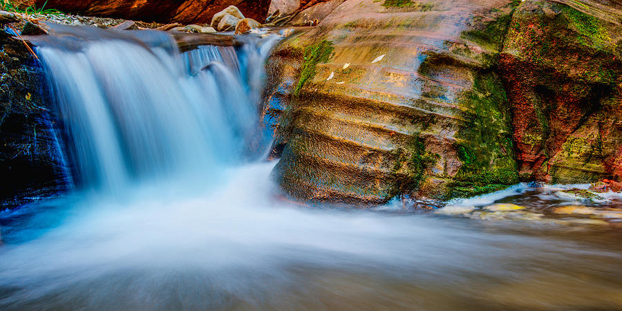 Waterfall Photograph - Desert Oasis by Chad Dutson