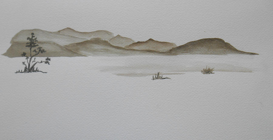 Desert Oasis Painting by Christine Lathrop