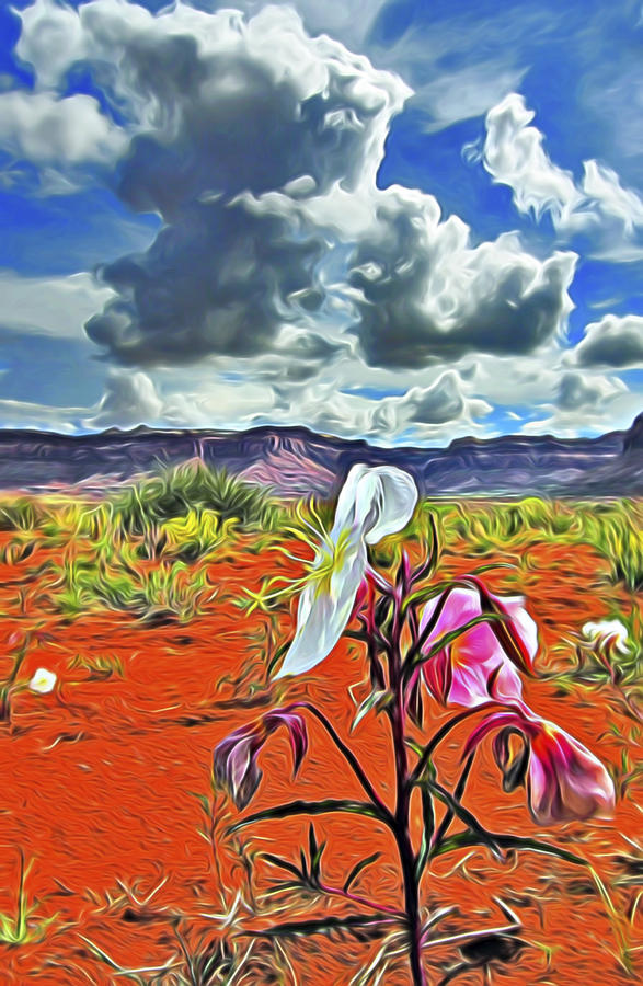 Desert Primrose 3 Digital Art by William Horden