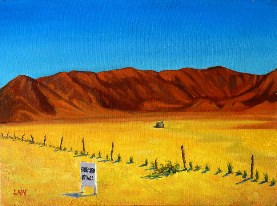 Desert Privacy, Peru Impression Painting by Ningning Li