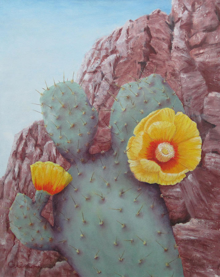 Desert Rose Painting by Roseann Gilmore