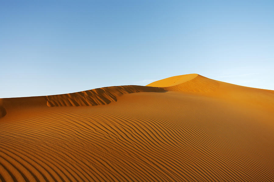 Desert sand dunes in Abu Dhabi. United Arab Emirates Photograph by Koji Kawai