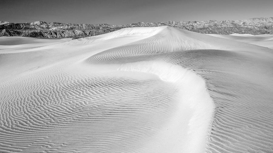 Desert Sand Dunes no 2 of 3 in Black and White. Photograph by Pierre Leclerc Photography