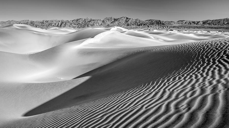 Desert Sand Dunes no 3 of 3 in Black and White Photograph by Pierre Leclerc Photography