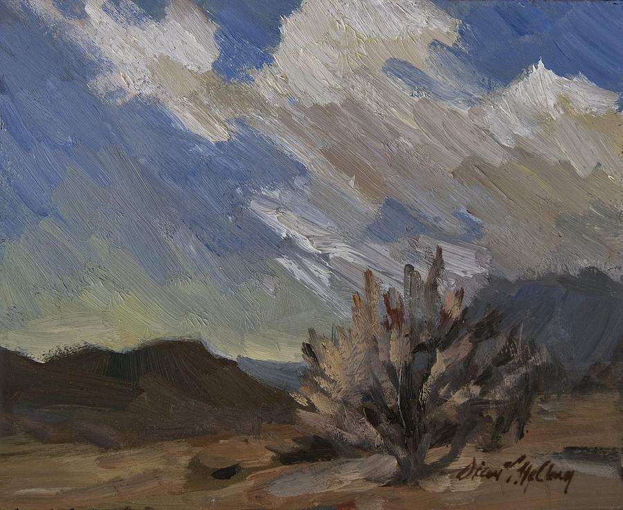 Desert Shower Painting by Diane McClary