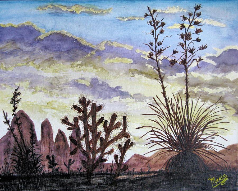 Desert Sky 2 Painting by Maris Sherwood