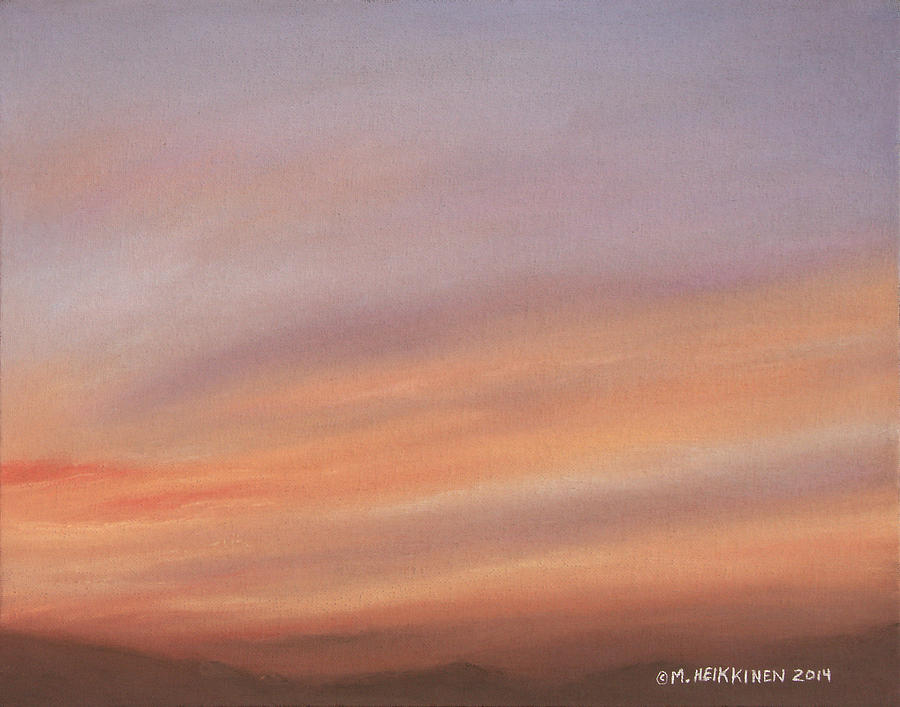 Desert Sky C Pastel by Michael Heikkinen