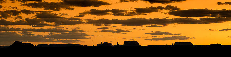Sunset Photograph - Desert Sky Panorama by Steve Gadomski