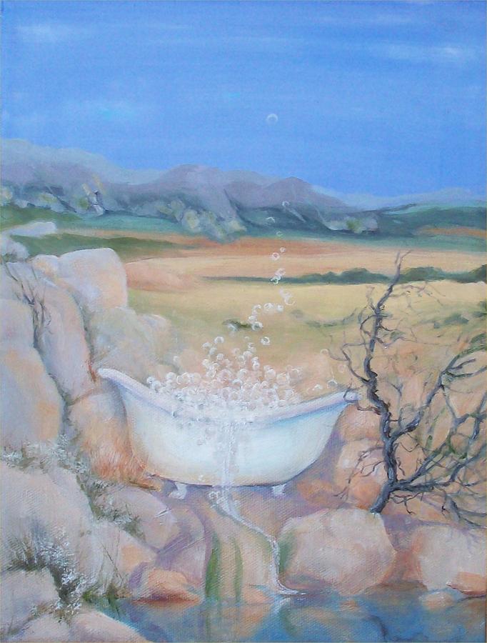 Surrealism Painting - Desert Spa by Irene Corey
