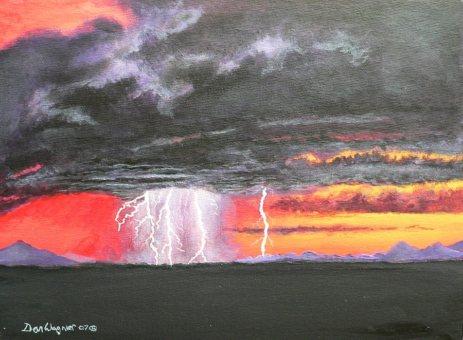 Desert Storm Painting by Dan Wagner