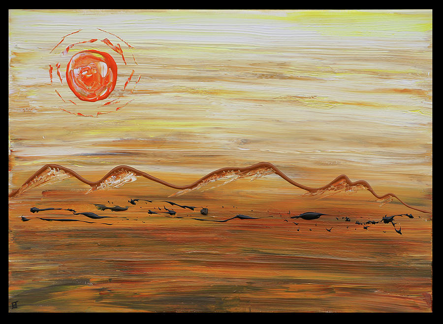 Desert Sun Painting by Erik Tanghe