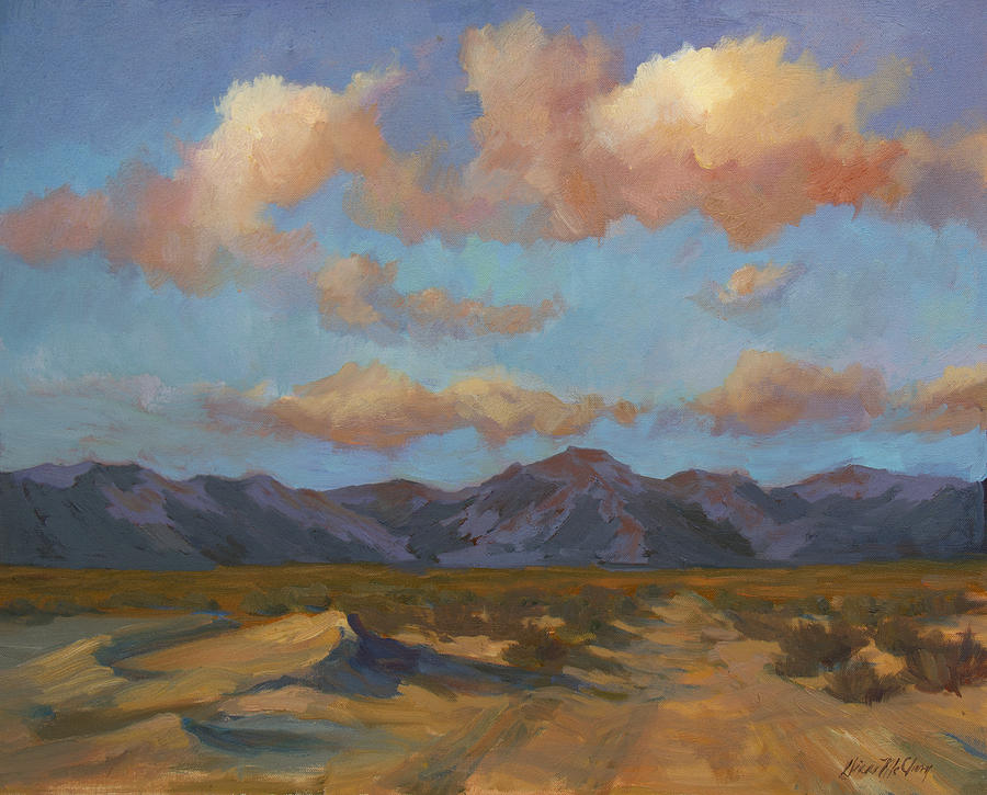 Desert Sunrise Painting by Diane McClary