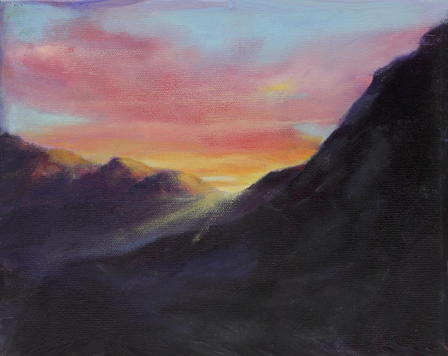 Easter Sunrise Painting by Maria Hunt
