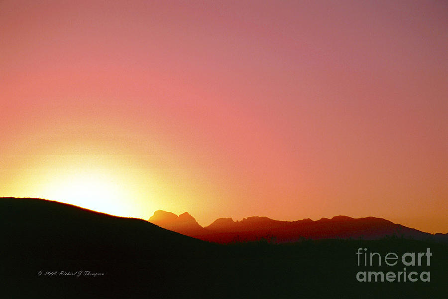 Desert Sunrise Photograph by Richard J Thompson 