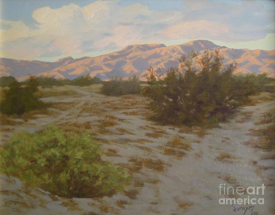 Desert Sunset Painting by James H Toenjes