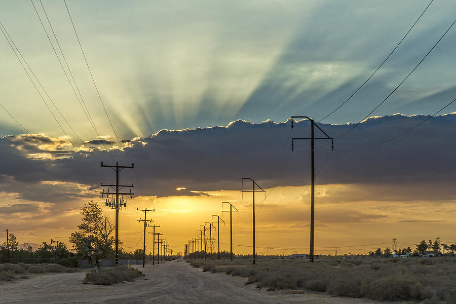 Desert Sunset Photograph by Jim Moss
